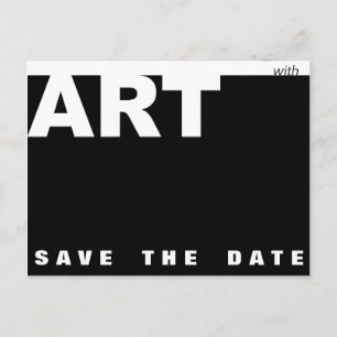 Cartão Postal De Anúncio Com arte personalizável para aniversário, salve a 