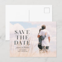 Cartão postal de anúncio com fonte serifada