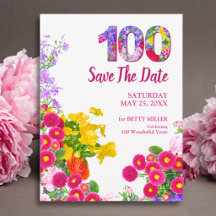 Comemore o 100º Aniversário com um Jardim de Flore