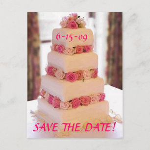 Cartão Postal De Anúncio Compartilhe de nossas Amor-economias a data