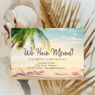 Cartão Postal De Anúncio Conchas, Mudança da Praia de Palm