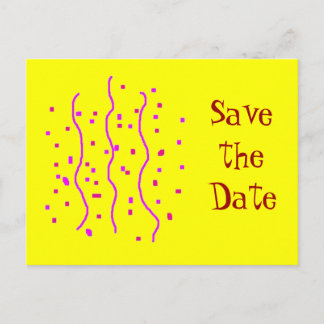 Cartão Postal De Anúncio Confetes,