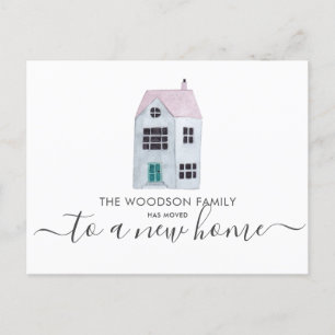 Cartão Postal De Anúncio Cores-d'água Cons Nova Mudança de Endereço de M
