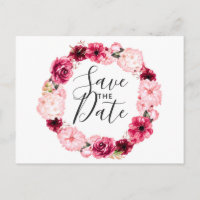 Coroa Floral de Borgonha e Rosa Desvanecido Salve