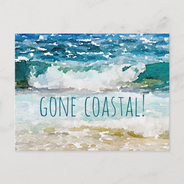 Cartão Postal De Anúncio Costa Perdida Nova Casa Mudei (Frente)