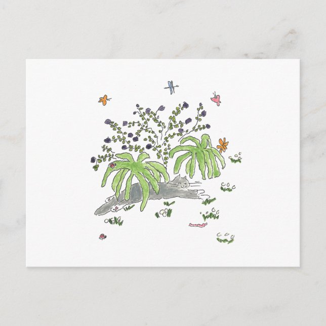 Cartão Postal De Anúncio Couros crus de Maui sob um arbusto (Frente)