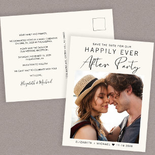 Cartão Postal De Anúncio Creme de Fotografia de recepção de casamento Salva
