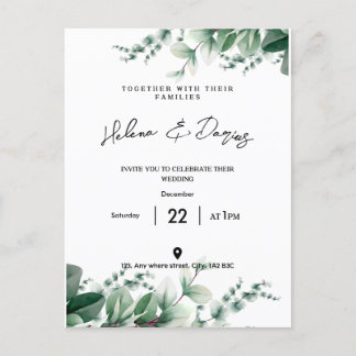 Cartão Postal De Anúncio Crie o seu próprio - fique verde