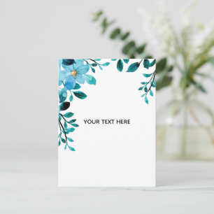 Cartão Postal De Anúncio Crie Seu Próprio Floral