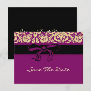 Cartão Postal De Anúncio Damasco Roxo