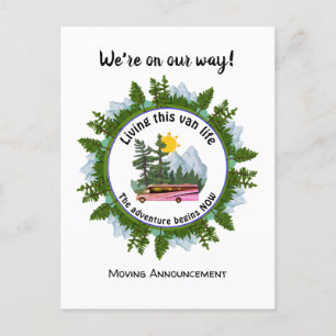 Cartão Postal de Anúncio de Acampamento de Vida em