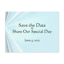 Cartão Postal de Anúncio de Bebê Azul Sedoso