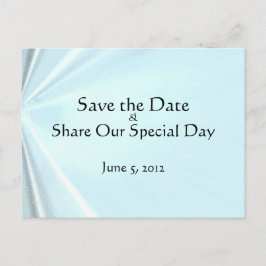 Cartão Postal de Anúncio de Bebê Azul Sedoso