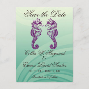 Cartão Postal de Anúncio de Casamento de Cavalo-Ma
