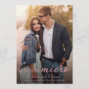 Cartão Postal de Anúncio de Casamento Reduzido Fot