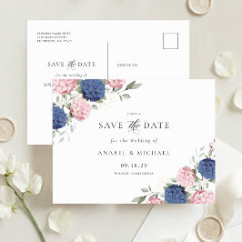 Cartão Postal de Anúncio de Data de Casamento Hort