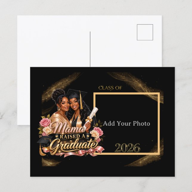 Cartão Postal de Anúncio de Formatura com Foto Our (Frente/Verso)