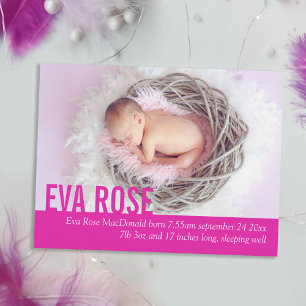Cartão postal de anúncio de foto cor-de-rosa de me
