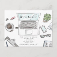 Cartão-postal de Anúncio de Movimentação de Nova I