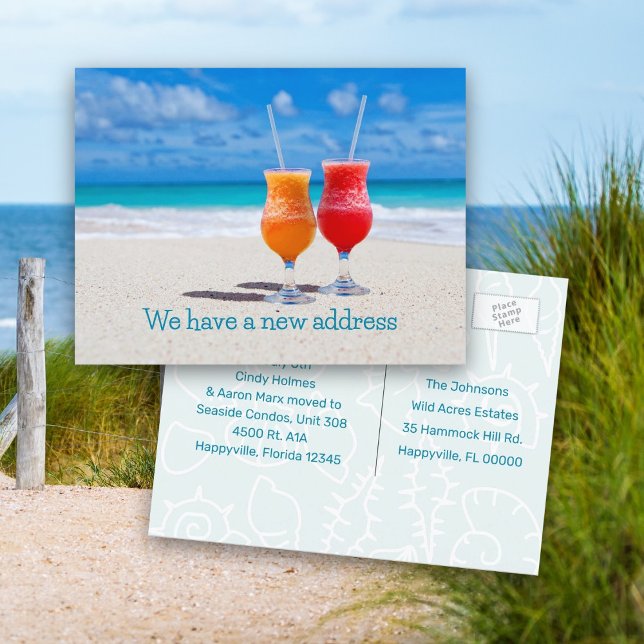 Cartão Postal de Anúncio de Mudança de Bebidas (Criador carregado)