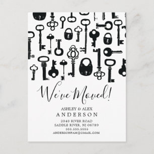 Cartão postal de anúncio de mudança de Chaves Anti