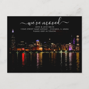 Cartão-postal de anúncio de mudança de Chicago