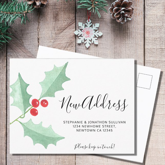 Cartão postal de anúncio de mudança de endereço de (Criador carregado)