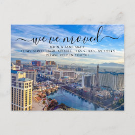 Cartão postal de anúncio de mudança de Las Vegas
