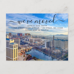 Cartão postal de anúncio de mudança de Las Vegas