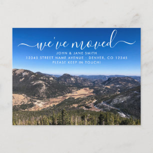 Cartão postal de anúncio de mudança do Colorado