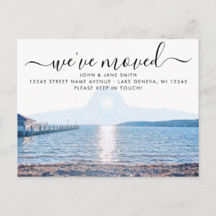 Cartão-postal de anúncio de mudança para Lake Gene