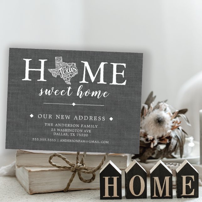 Cartão Postal de Anúncio de Mudança para o Estado  (Criador carregado)