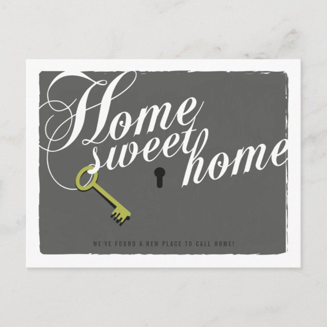 Cartão-postal de anúncio de novo endereço da Cinza (Frente)