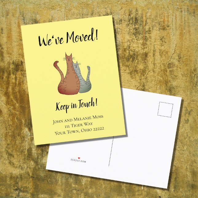 Cartão postal de anúncio de novo lar para gatos de (Criador carregado)