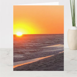 Cartão postal de anúncio de praia