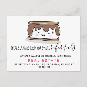 cartão postal de anúncio de referências de imóveis