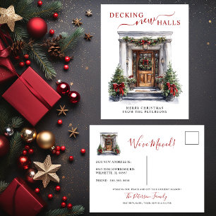 Cartão Postal De Anúncio Decking New Halls Novo Movimento de Natal Doméstic