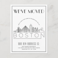 Deco Moderno de Boston Skyline | Mudança de ender