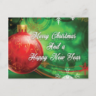 Cartão Postal De Anúncio Decoração de Natal