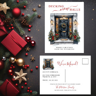 Cartão Postal De Anúncio Decoração de Novos Corredores Nova Casa Natal Muda