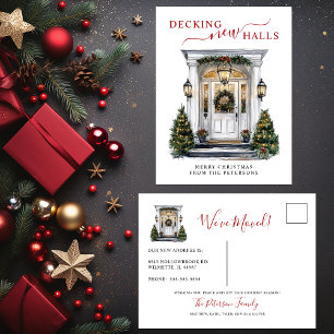 Cartão Postal De Anúncio Decoração de Novos Corredores Nova Casa Natal Muda