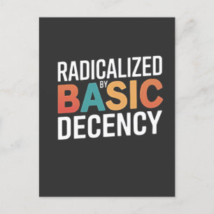 Cartão Postal De Anúncio Democracia Social Radicalizada Pela Decência Básic