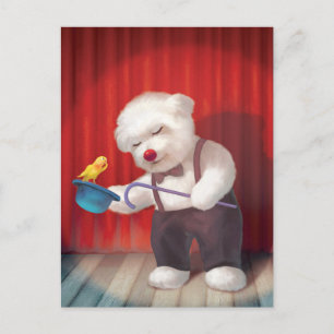 Cartão Postal De Anúncio Desempenho mágico