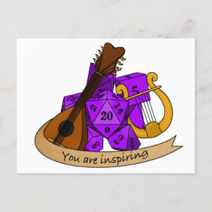 Cartão Postal De Anúncio Design de Bard Dice