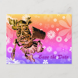 Cartão Postal De Anúncio Design havaiano