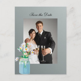 Cartão Postal De Anúncio Dias de Verão Salvem o Cartão-Postal de Data