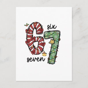 Cartão Postal De Anúncio Divertido 6 7 Esquadrão do Papai Noel Sessenta e S