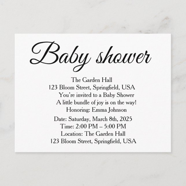 Cartão Postal De Anúncio DjskisAnnouncement Postcard (Frente)