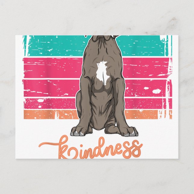 Cartão Postal De Anúncio Dogue Alemão Homens & Mulher (Frente)