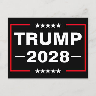 Cartão Postal De Anúncio Donald Trump 2028 Presidente
